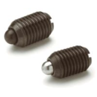 Rugós hernyócsavar csappal hornyolt