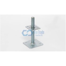   Gerendatalp, lefúrható talpas, állítható magasságú M16x100 (80/80)